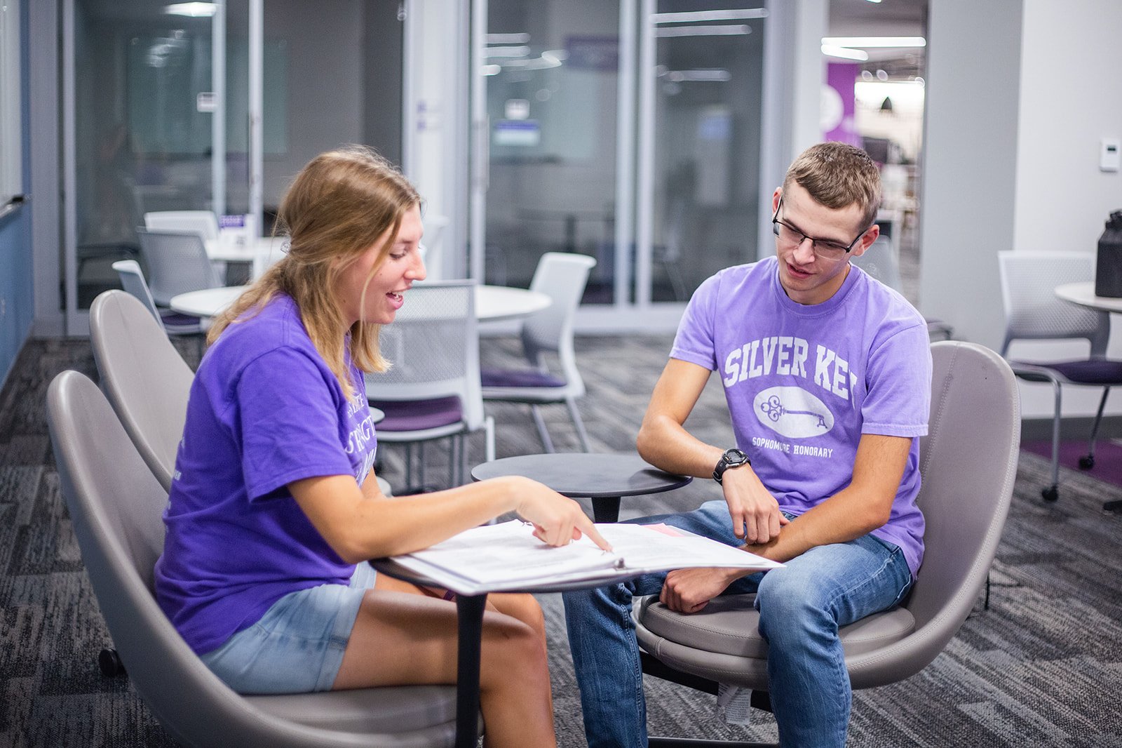 Student peer coaching session