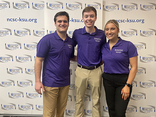 K-State Sales team students at competition