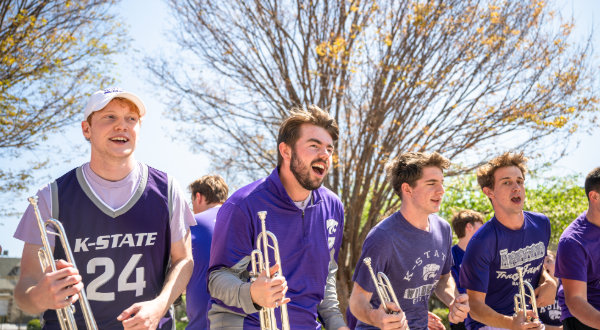 The K-State Band performs at Open House