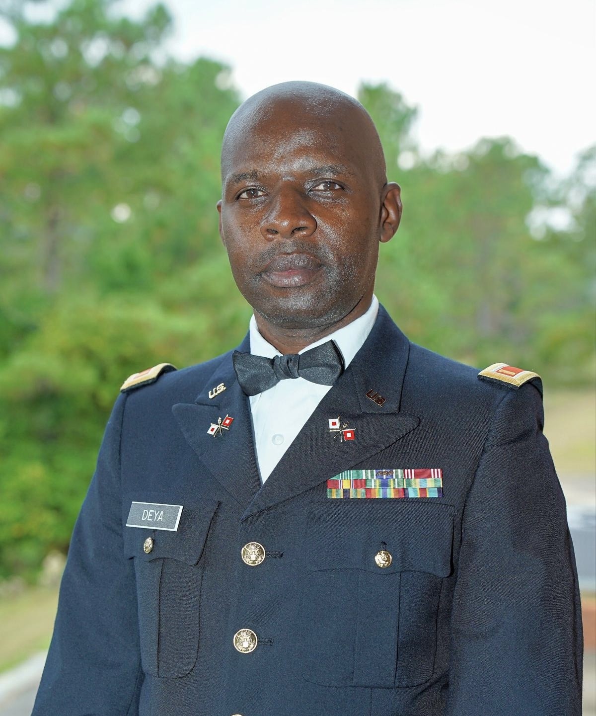 Frederick Deya in his military blues