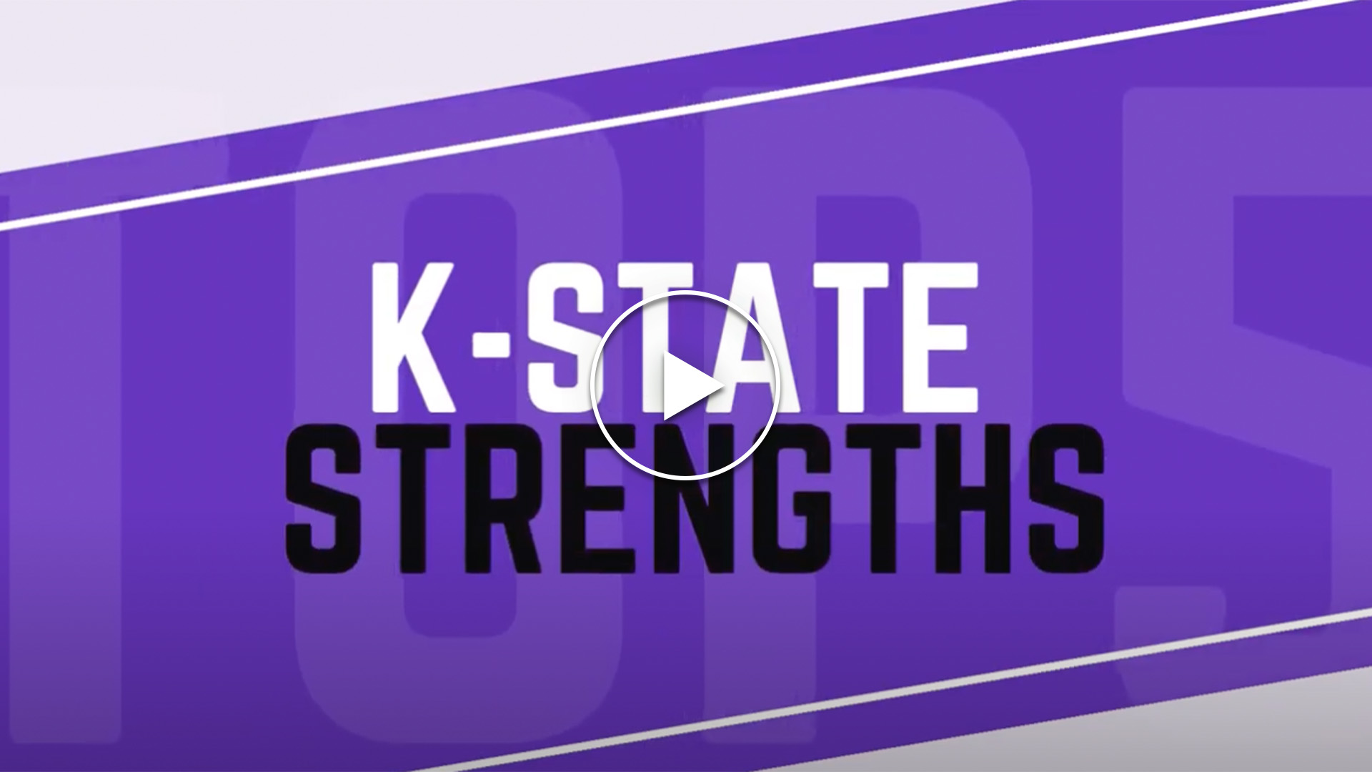 Purple graphic with text that reads K-State Strengths 