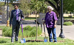 Michal Kanost at Roots of Research ceremony