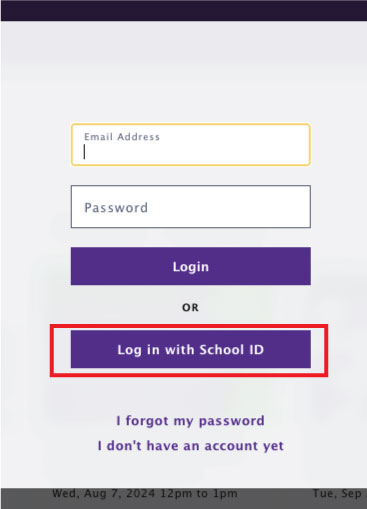 Login with school id