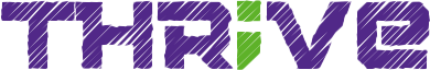 Thrive Navigators logo: the word THRIVE is written in purple, with the exception of the "I", which is in green