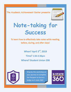 Note-taking  Academic Resource Center