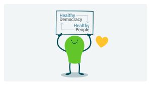 logo of healthy democracy healthy people