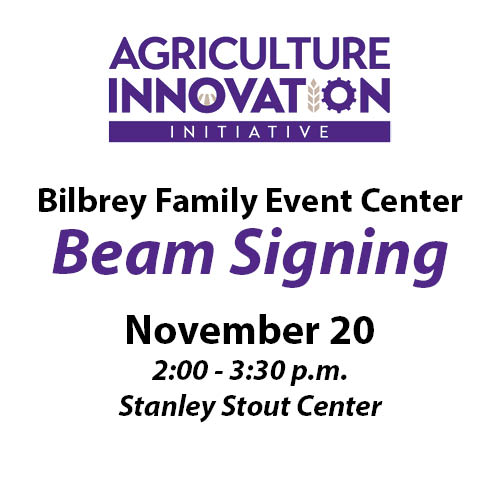 Bilbrey Family Event Center Beam Signing graphic