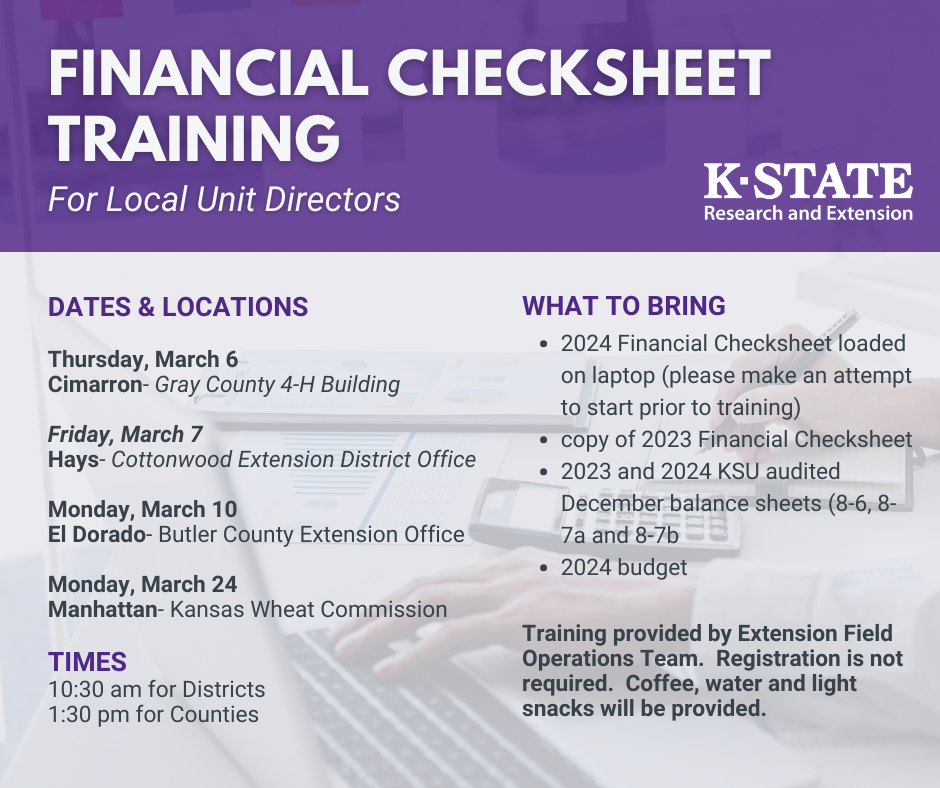 Checksheet Training