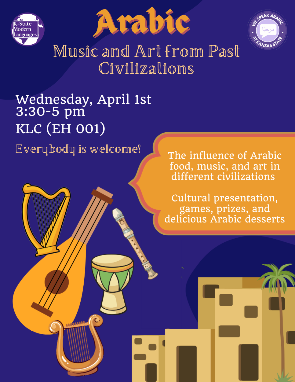 2026 Arabic cultural event flyer 2026 Arabic cultural event