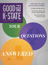 The KSU Foundation's magazine, Good for K-State