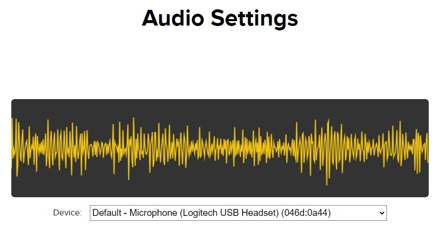 Audio waveform preview