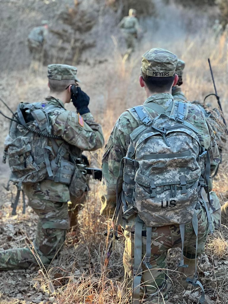 cadets conducting tactical exercise