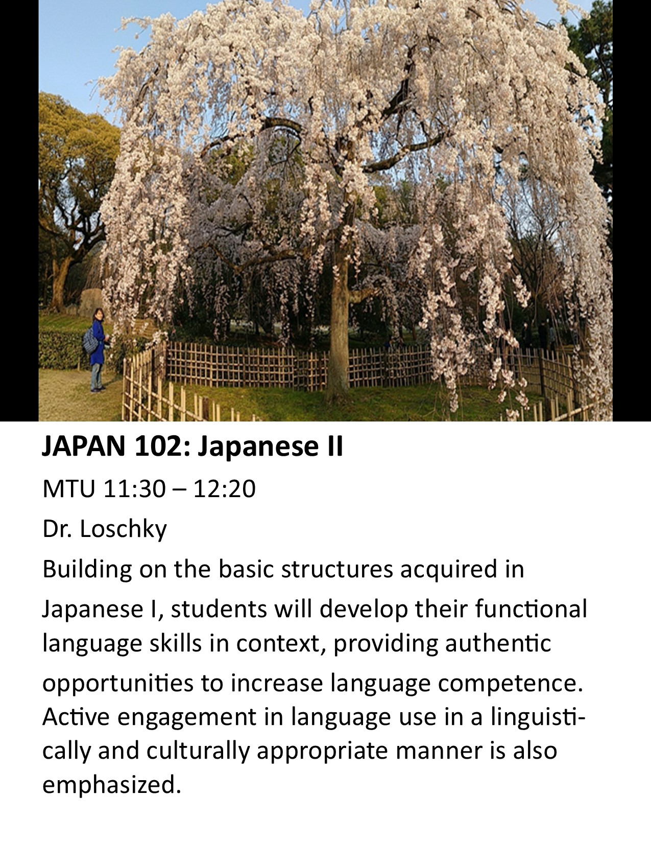 continuing education courses japanese