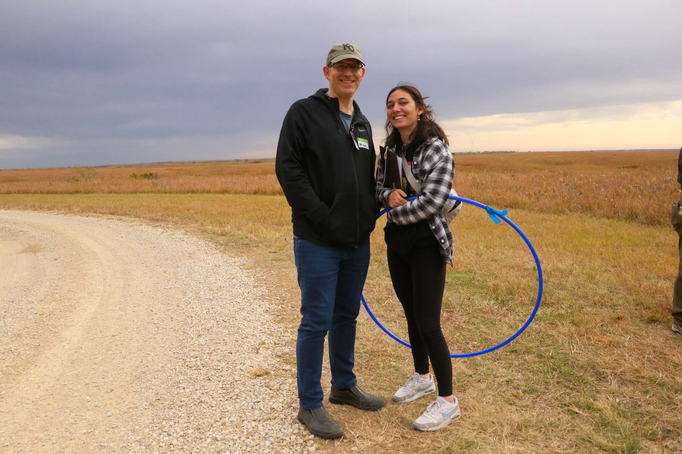 Lauren Seybold with her father. 