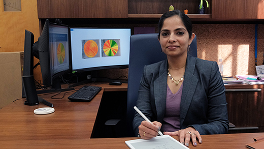 Sample Vaishala Sharda, assistant professor in the Carl and Melinda Helwig Department of Biological and Agricultural Engineering, will use a National Science Foundation CAREER award to develop a tool that Kansas farmers can use to implement climate-smart practices and improve water sustainability.