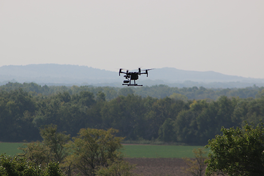 UAS in flight