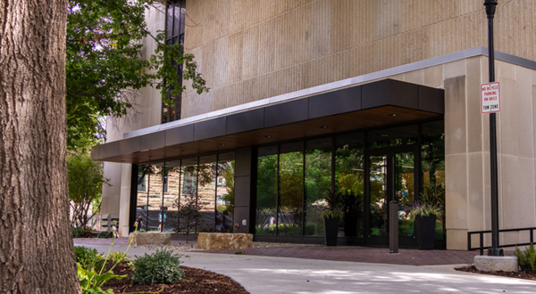 Entrance to Bluemont Hall