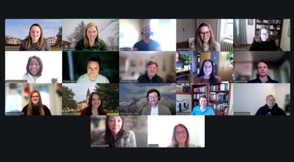 OEIE Team members in a video conference call