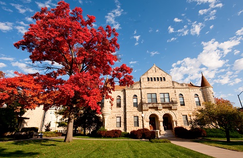 Holton Hall contains administrative offices and student services, including the Office of Student Life.