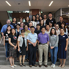 24 Master of Business Administration students, faculty and staff from the Ningxia University School of Economics and Business 