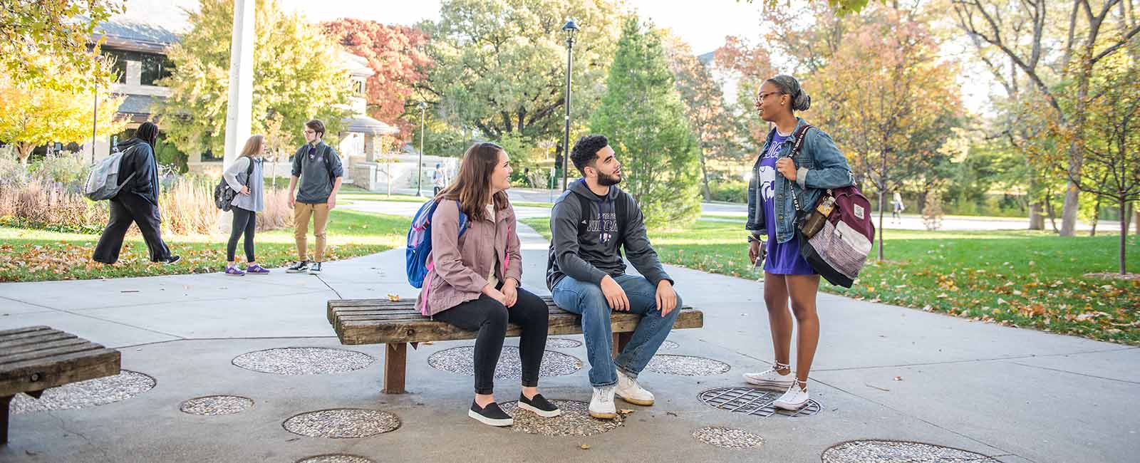 Students on campus