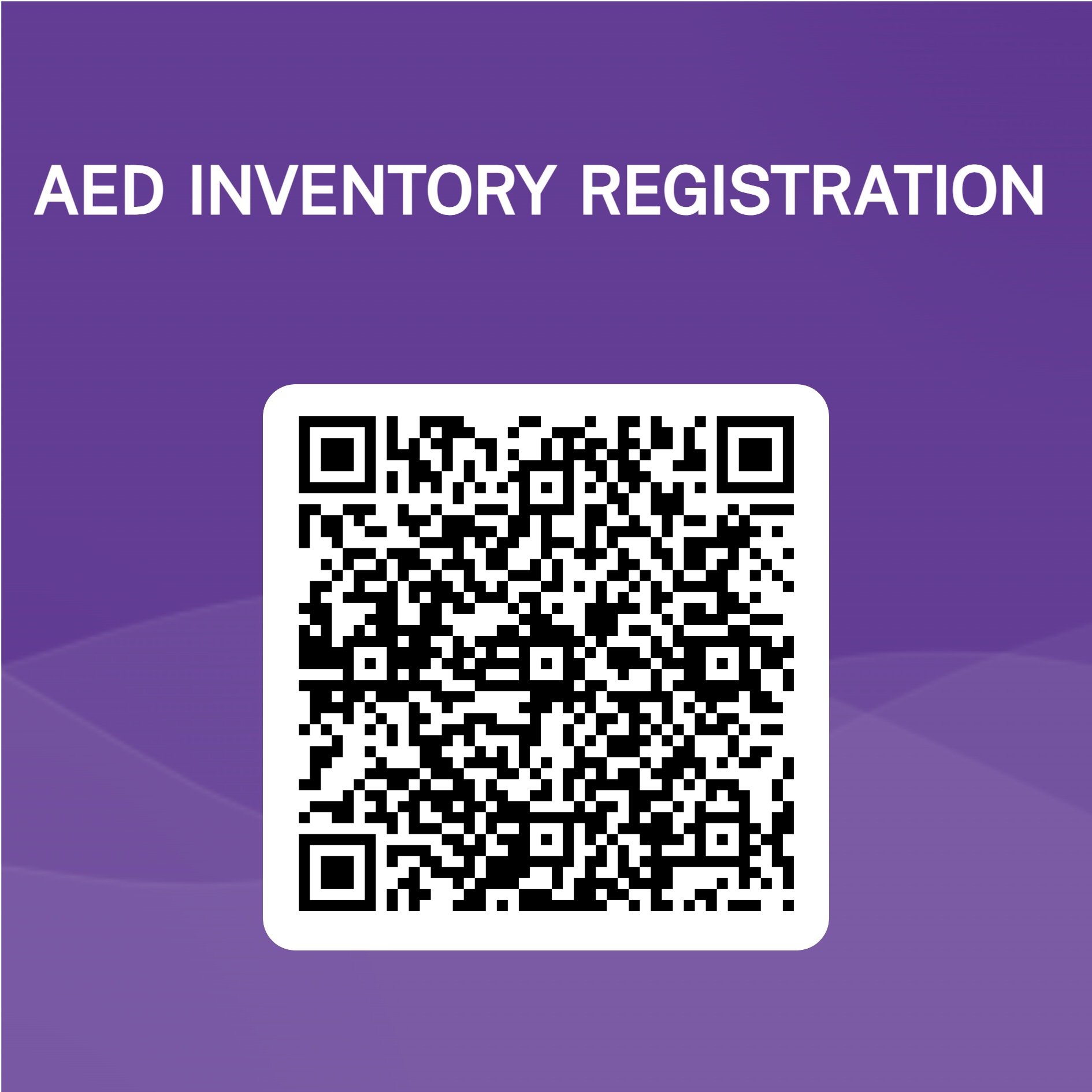 QR Code for AED Registration