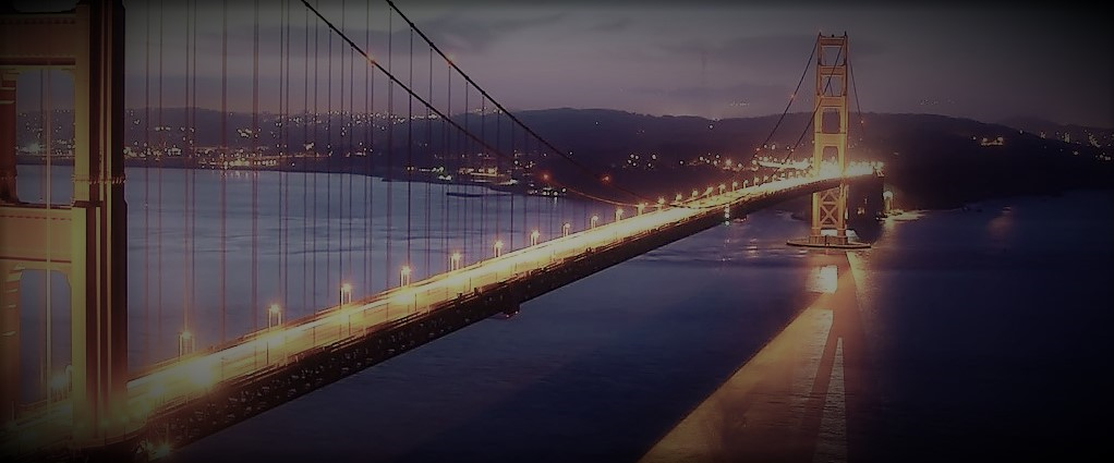 image of a bridge with lights