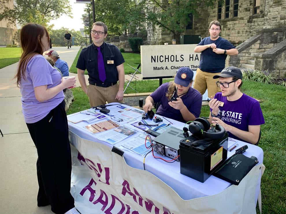 Club members operating at the Radio Centennial